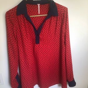 Free People Horse Blouse